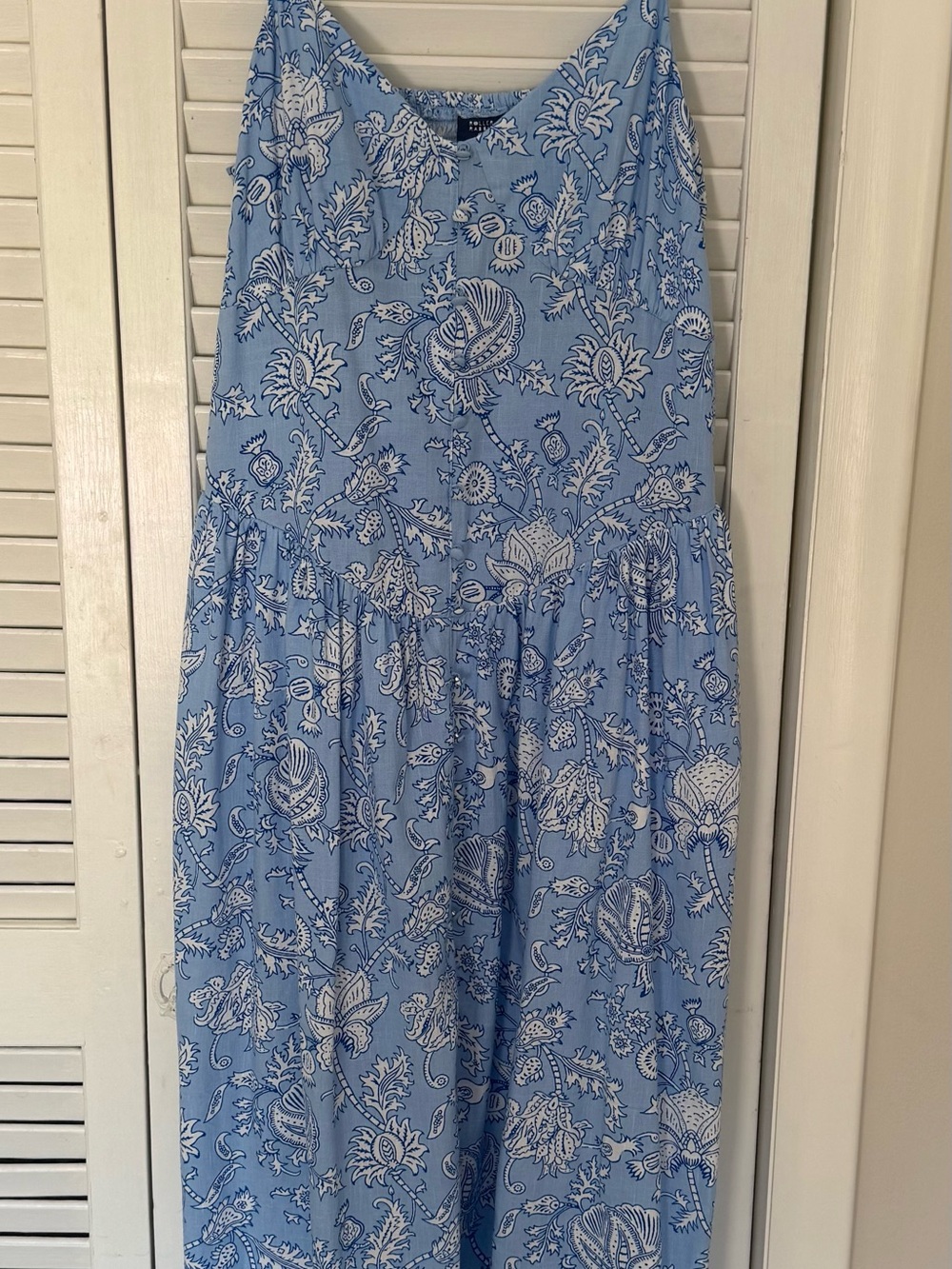 Roller Rabbit X Target Blue Floral Tiered Maxi dress